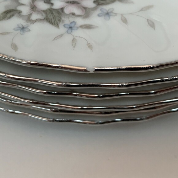 Mikasa Lady Margaret 9309 Bread and Butter Plates Japan Floral Lot of 7 - Picture 6 of 6